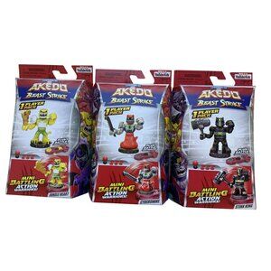 Akedo Beast Strike Battling Action Figures 3-Pack
